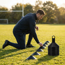 Training marker cones in vibrant colours for sports training