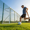 Aluminium football goal with folding mechanism