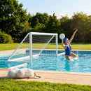 Durable uPVC water polo goal in various sizes for indoor and outdoor use