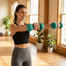 Neoprene dumbbells with non-slip coating for home and gym use