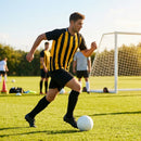 Men's Striped Football Shirt for Matches, Polyester