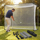 Golf Cage Replacement Parts including steel tubes and netting