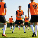 Sports team numbered bibs in vibrant colours for all ages