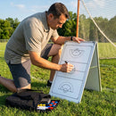 Double-sided coaching board with aluminium frame and accessories