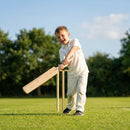Junior cricket shirts in off-white made from 100% polyester