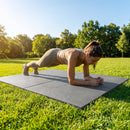 Rubber gym flooring mats, 50cm x 50cm, recycled rubber