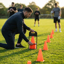 Training marker cones in vibrant colours for sports training