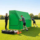 Portable team shelter in 10 colours with steel frame for sports events