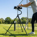 Cricket Bowling Machine with adjustable speed and steel frame