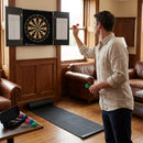 Wall Mounted Darts Bundle with Dartboard and Mat