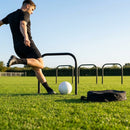 Football training passing arcs made of 34mm PVC