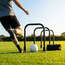Football training passing arcs made of 34mm PVC