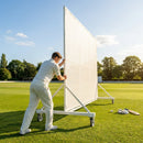Cricket sight screen with galvanised steel frame and ultrafine mesh