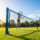 Pickleball post and net set for outdoor use