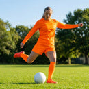 Women's Football Kit with Long Sleeve Shirt and Shorts