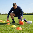 Rugby Training Marker Cones in multiple colours with cone stand