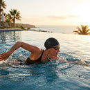 Silicone swimming caps available in five colours for training