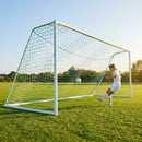 Football goal nets 24 x 8 ft, durable HDPE for clubs and schools