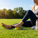 Solid rubber massage ball in various colours for muscle relief