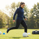 Women's quarter zip tracksuit in lightweight polyester for indoor and outdoor comfort