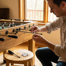 Table football spare parts, including legs and rods
