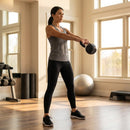 Cast iron kettlebell in various sizes and colours for gym workouts