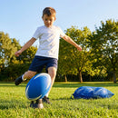 Mini Rugby Balls in Size 2, perfect for junior training, available in Blue, Green, and Pink