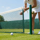 42ft tennis net in black with 2mm HDPE for school and home courts