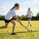 Junior girls’ sports polo shirt in polyester, available in multiple sizes and colours