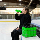 Ice hockey water bottle, 750ml BPA-free plastic