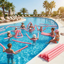 Colourful swimming pool noodles made from durable EVA foam
