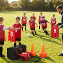Sports team numbered bibs in vibrant colours for all ages