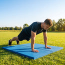 Rubber gym flooring mats, 50cm x 50cm, recycled rubber