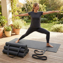 PU Yoga Mat in calming colours, ideal for yoga and Pilates