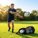 Rebound rugby ball for solo training