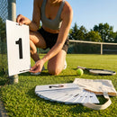 A4 PVC number plates for sports pitches and courts