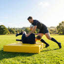 Rugby tackle mats in Yellow/Black with durable PVC for training