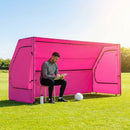 Portable team shelter in 10 colours with steel frame for sports events