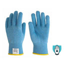 Steel Blue Seamless Cut Resistant Gloves - Food Safe - Ambidextrous - NitreGuard® Technology - Cases of 50 Gloves, 1 Glove per Bag