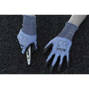 Dark Slate Gray PU Palm Coated Gloves - 18 Gauge Cut Resistant Gloves Level C - Ultra Light Weight - In Bags of 10 Pairs