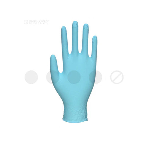 Sky Blue Blue – Heavy Duty Nitrile Blue Disposable Gloves – Cases of 10 Boxes, 100 Gloves per Box
