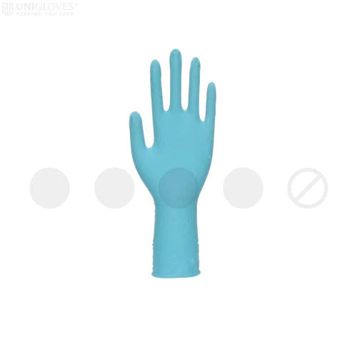 Medium Aquamarine Blue XHD+ - Ultra-Heavy Duty Blue Nitrile Gloves - Cases of 10 Boxes, 50 Gloves per Box