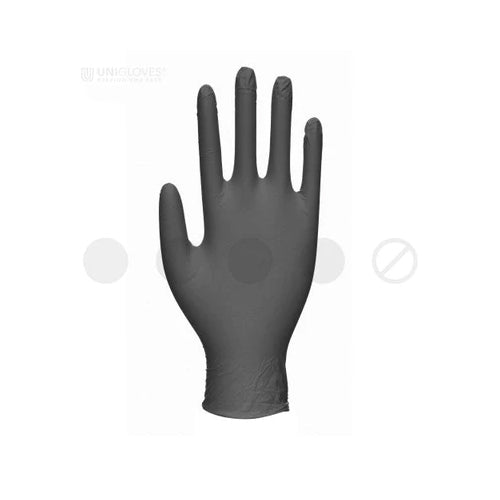 Dark Slate Gray Black – Heavy Duty Nitrile Black Disposable Mechanic Gloves – Cases of 10 Boxes, 100 Gloves per Box