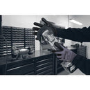 Light Gray Grey Black Gloves with Grip Dots - Foam Nitrile Palm Coated - Flex Grip Work Gloves - In Bags of 10 Pairs