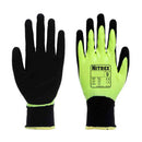 Black Hi-Viz Firm Grip Thermal Work Gloves - Moisture Protection - Abrasion & Tear Protection - NitreGrip® Technology - In Bags of 10 Pairs
