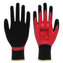 Black Sandy Nitrile Coated Seamless Gloves - Double Dipped - NitreGrip® Technology - In Bags of 10 Pairs