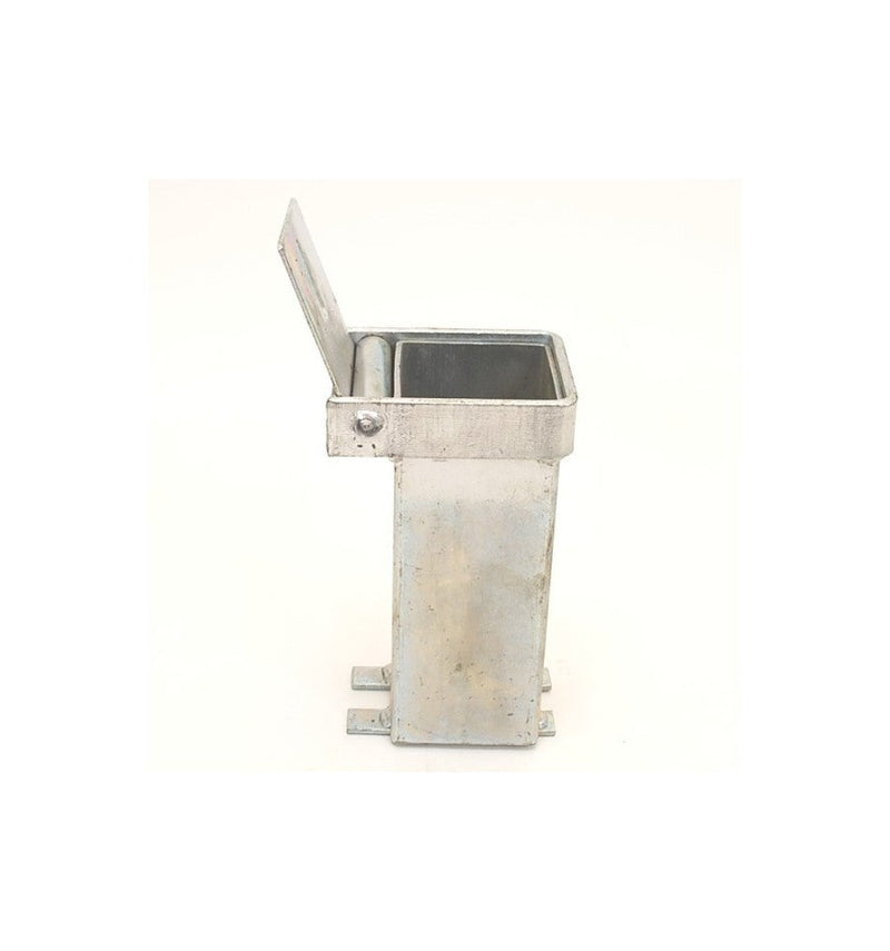White Smoke Heavy Duty Removable Security Post - Black