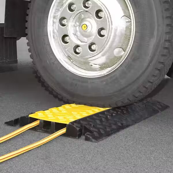 Dim Gray HGV Traffic Cable Protection Ramp - Extra Heavy Duty