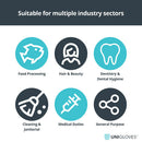 White Smoke black nitrile gloves