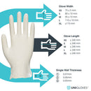 Light Gray stretch vinyl gloves – 10x100